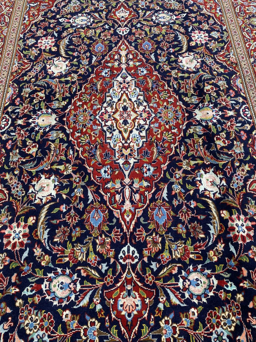 Superfine Hand-Knotted Royal Persian Kashan Carpet