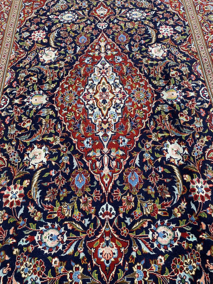 Superfine Hand-Knotted Royal Persian Kashan Carpet