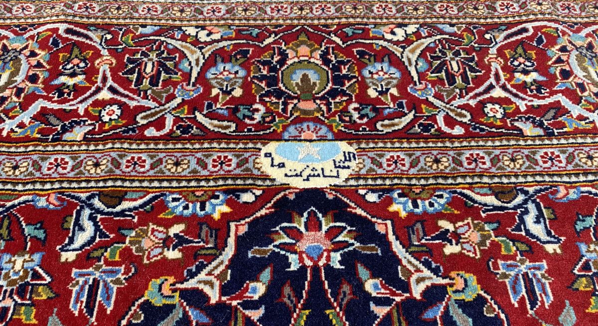 Superfine Hand-Knotted Royal Persian Kashan Carpet