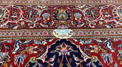 Superfine Hand-Knotted Royal Persian Kashan Carpet