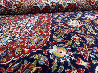 Superfine Hand-Knotted Royal Persian Kashan Carpet