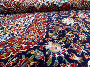 Superfine Hand-Knotted Persian Royal Kashan Carpet