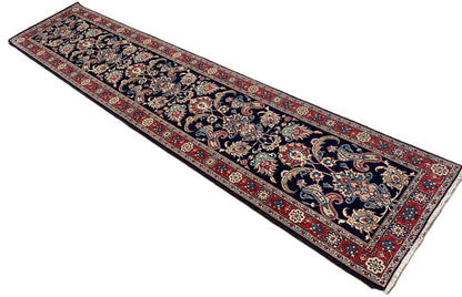 Fine Hand-Knotted Persian Varamin Hall Runner