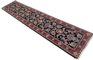 Fine Hand-Knotted Persian Varamin Hall Runner