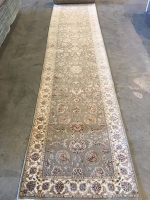 Handmade Tabriz Design Hall Runner