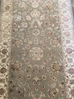 Handmade Tabriz Design Hall Runner