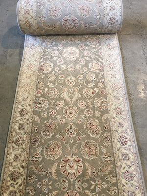 Handmade Tabriz Design Hall Runner