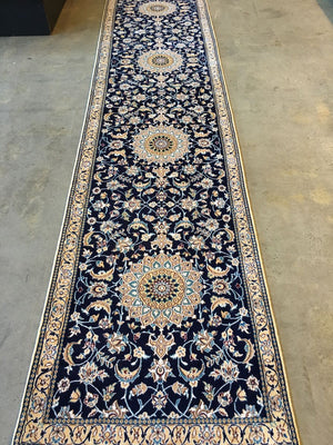 Fine Persian Handmade Naien Hall Runner