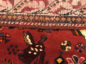 Hand-Knotted Tribal Persian Qashqaie Rug